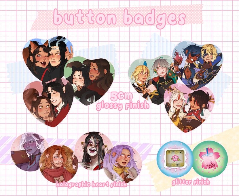 buttons/badges